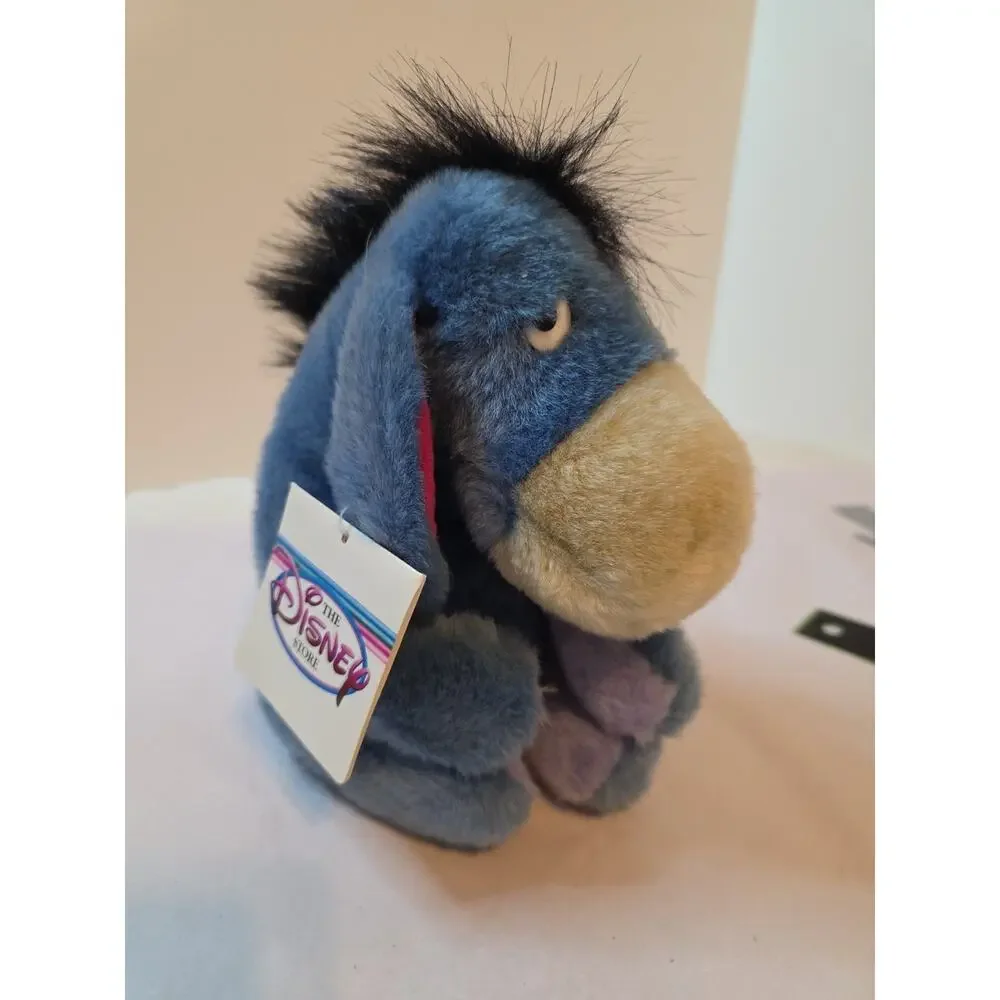 NWT Vintage Disney Store 10” Eeyore Winnie The Pooh Plush - Detachable Tail